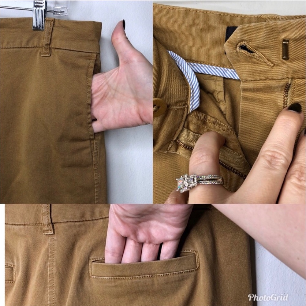J Crew Bermuda Stretch Chino Shorts 10” Khaki 12 - Picture 7 of 8